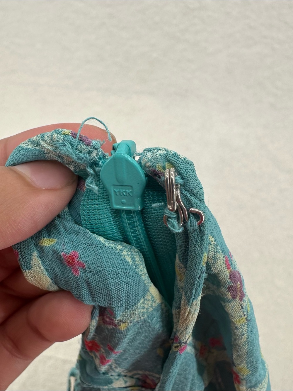 Teal Cottagecore Y2K Free People Floral Midi Skirt - Picture 8 of 8